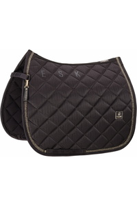 2025 Eskadron Heritage Glossy Saddle Cloth 215858 445 090 - Black Truffle